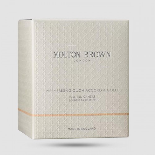 Molton Brown Mesmerising Oudh Accord Gold Signature Candle 190g - Αρωματικό Κερί Χώρου - Vegan Formula