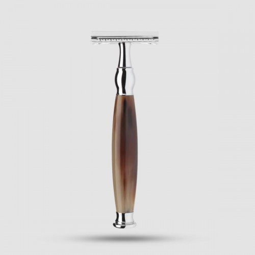 MUHLE R42 SR | Horn Handle Safety Razor - TheTwoBarbers