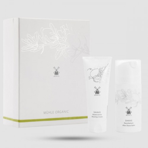 Σετ Δώρου Muhle Organic - Κρέμα Ξυρίσματος & After Shave Balm - Φυσικά Καλλυντικά BDIH