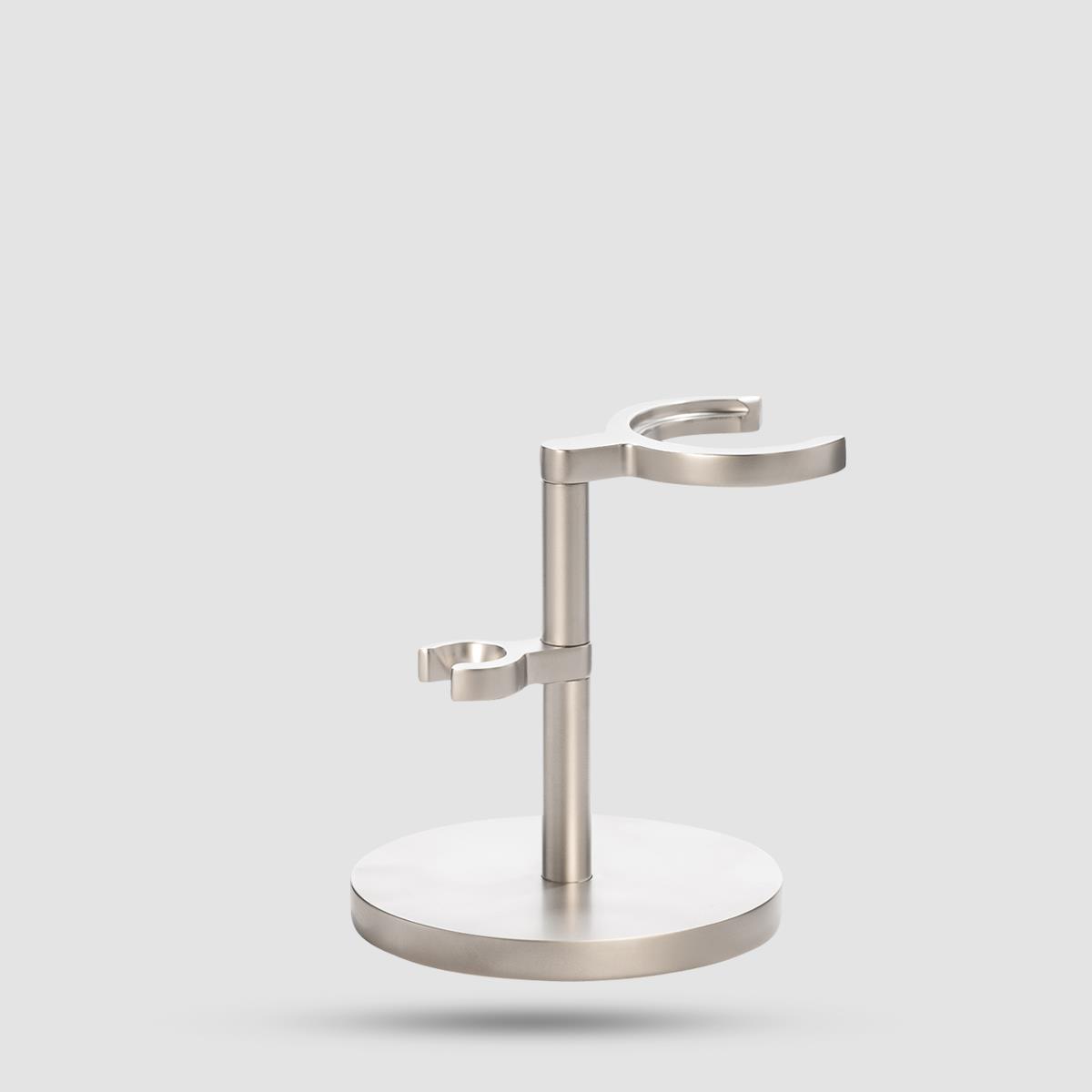 Βάση για ξυράφι και πινέλο MUHLE ROCCA - Ανοξείδωτο ατσάλι με ματ φινίρισμα