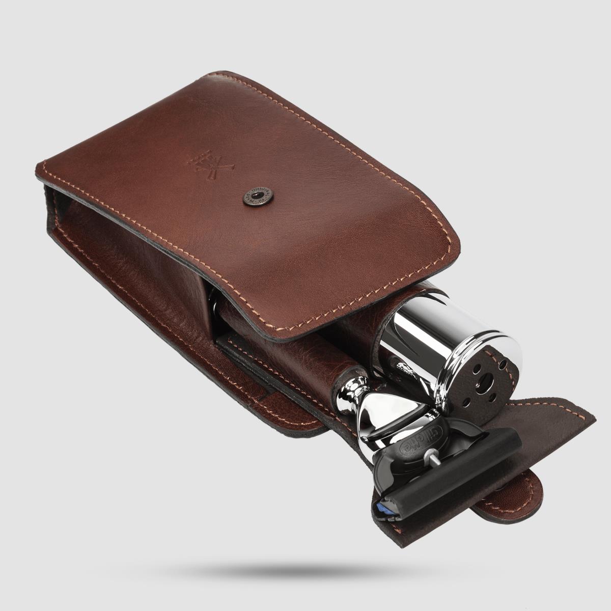 Σετ Ξυρίσματος Ταξιδιού MUHLE RT 2 F - Grooming - Silvertip Fibre πινέλο και ξυριστική μηχανή