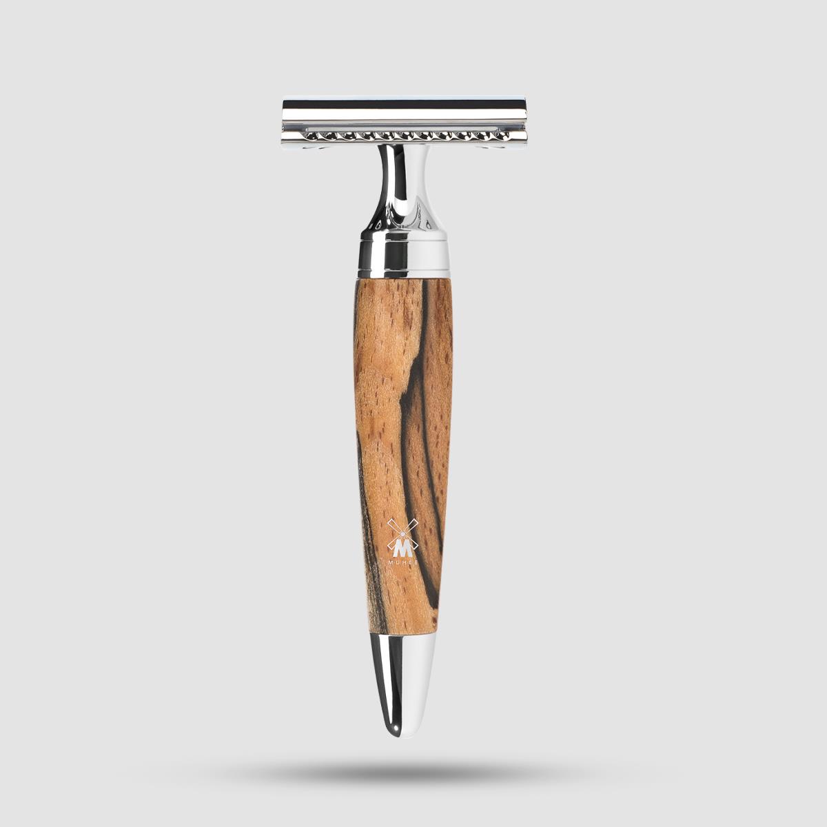 MUHLE R 72 SR Stylo safety razor - Closed Comb - Mosaic birch handle