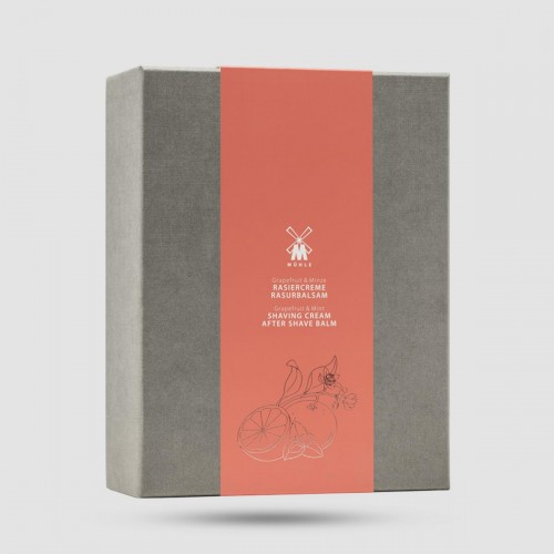 Σετ Δώρου MUHLE Κρέμα Ξυρίσματος και After Shave Balm Grapefruit Mint - Φυσικά συστατικά