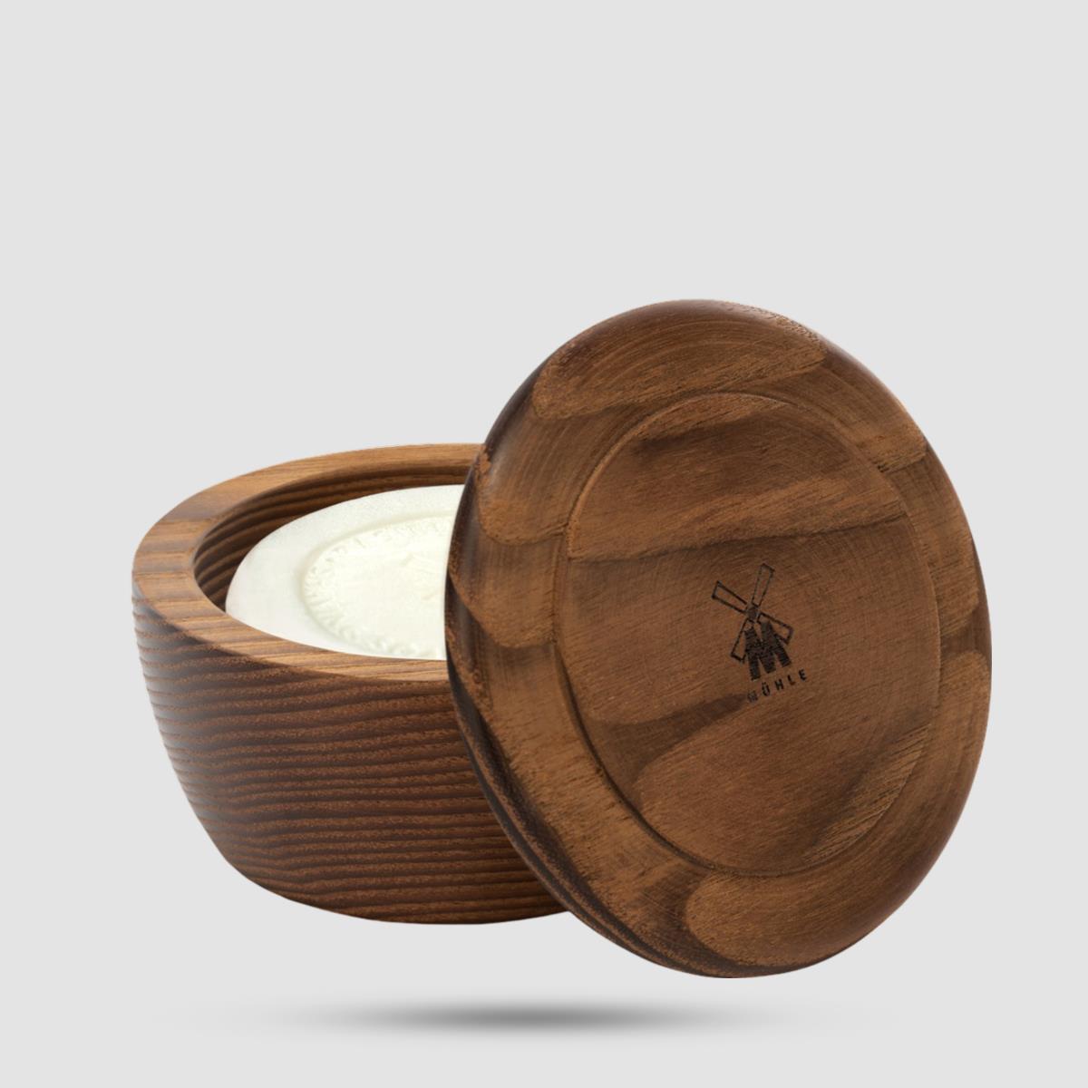 Σαπούνι Ξυρίσματος Σε Ξύλινο Μπoλ MUHLE - Soap - Σανδαλόξυλο με αντιφλεγμονώδεις ιδιότητες