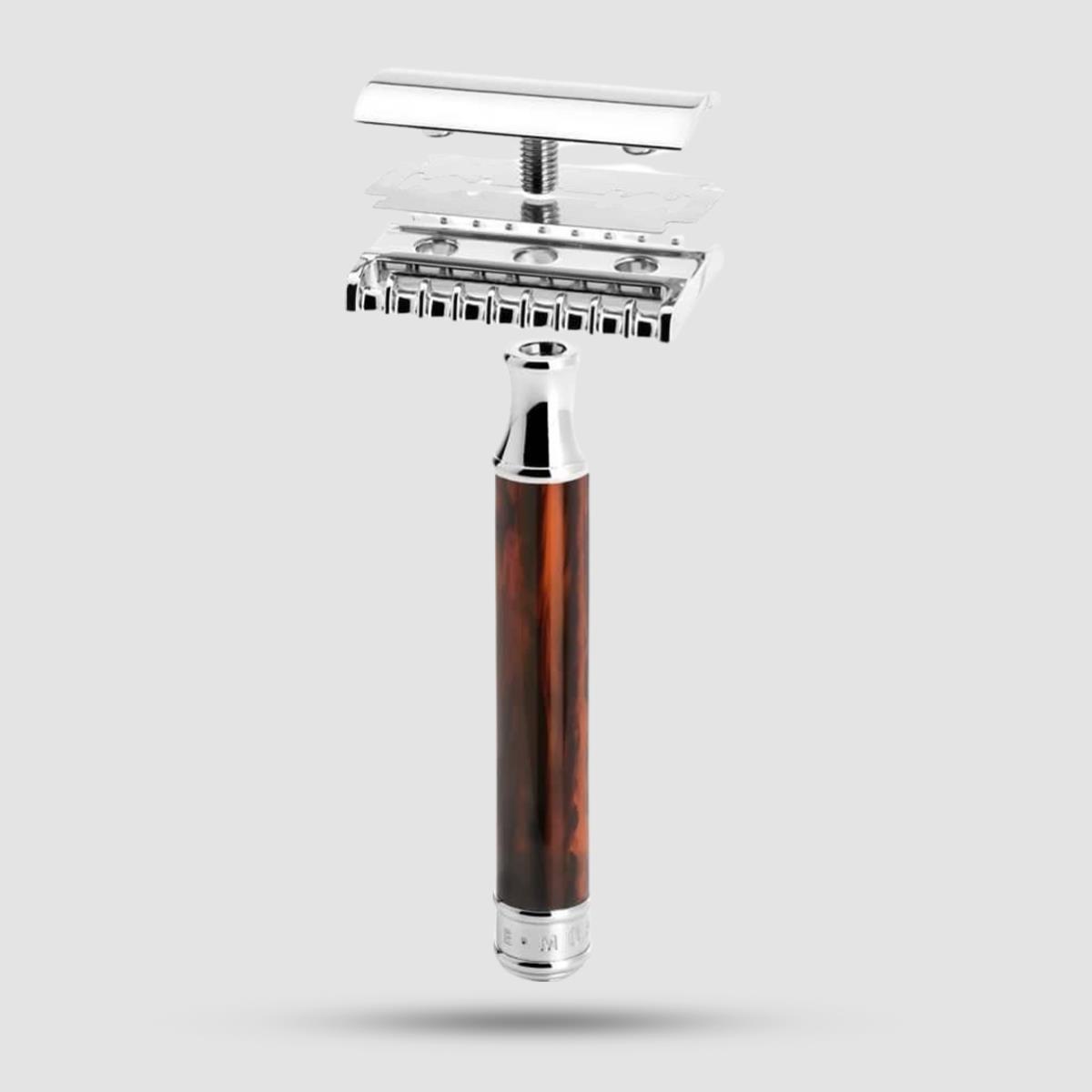 Muhle Traditional R103 Safety Razor Open Comb - Ξυριστική μηχανή - Ανοιχτή χτένα για πυκνά γένια