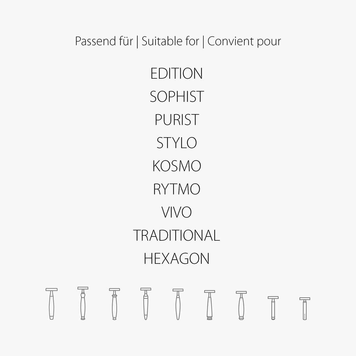 Ανταλλακτική κεφαλή Muhle R41 Open Comb - Grooming - Επιχρωμιωμένο μέταλλο