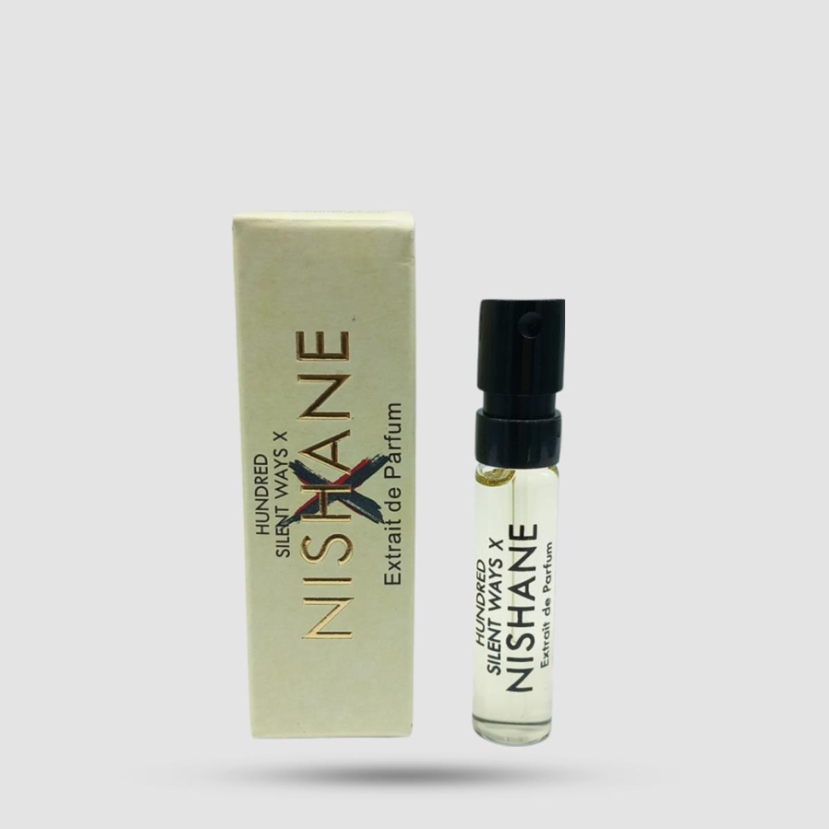 Nishane Hundred Silent Ways X Extrait de Parfum 2ml - Unisex Floral Gourmand Άρωμα με Δερμάτινες Νότες