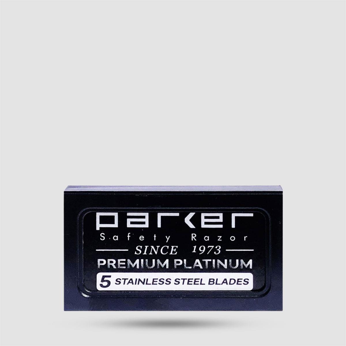 Λεπίδες Ξυρίσματος Parker Premium Platinum - Grooming - Επικάλυψη πλατίνας για ευαίσθητο δέρμα
