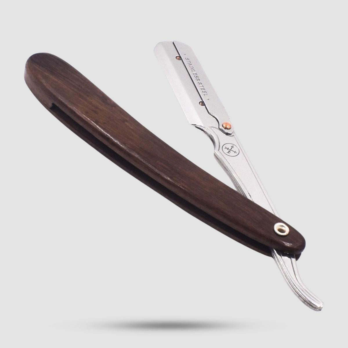Ξυράφι Shavette Parker SRDW - Clip-Type Straight Barber Razor - Ανοξείδωτο ατσάλι