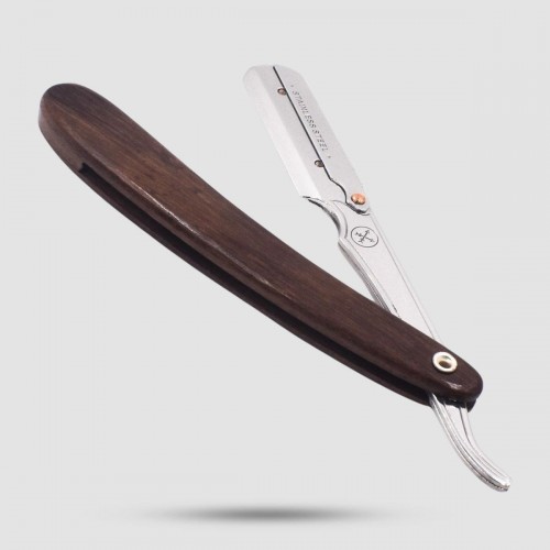 Ξυράφι Shavette Parker SRDW - Clip-Type Straight Barber Razor - Ανοξείδωτο ατσάλι