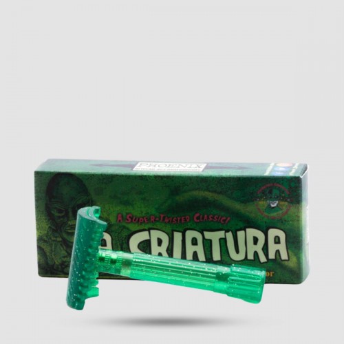 La Criatura Phoenix Artisan - Slant Open Comb Ξυριστική Μηχανή - Μεταλλικό πράσινο-μπλε