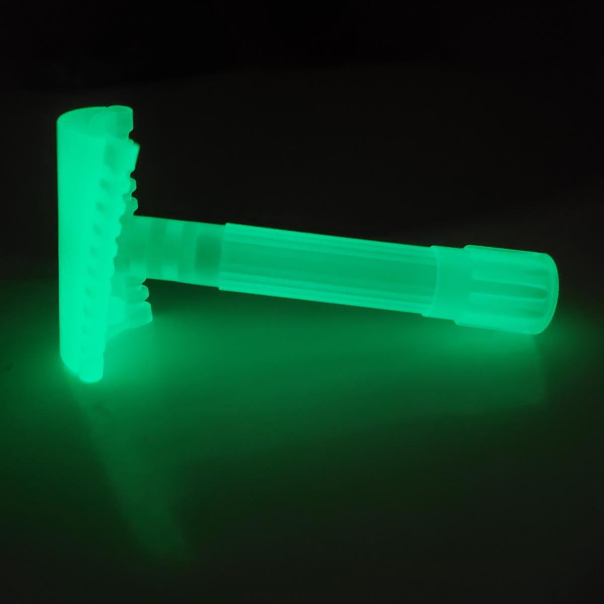 El Fantasma Phoenix Artisan Shaving Razor - Double Slant Open Comb - Glow in Dark