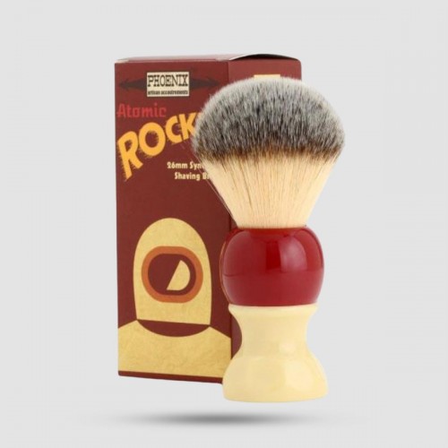 Πινέλο Ξυρίσματος Phoenix Artisan Atomic Rocket 26mm - Συνθετικές Ίνες Suave - Premium Shaving Brush