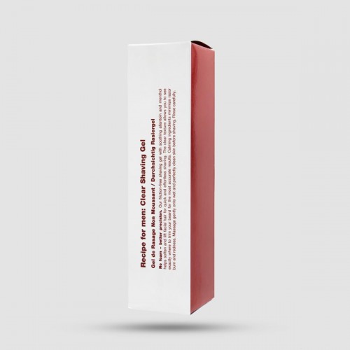 Clear Shaving Gel Recipe For Men 100ml - Διάφανο Τζελ Ξυρίσματος - Ακριβές ξύρισμα