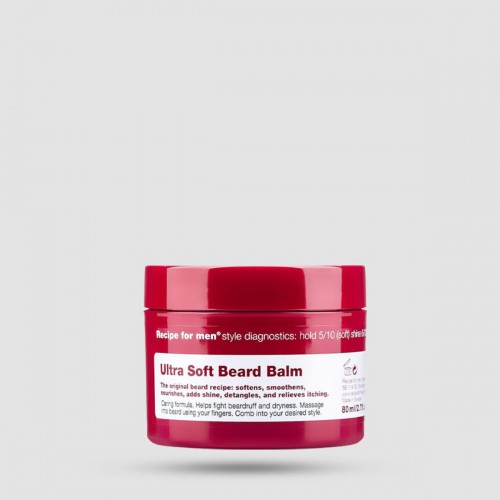 Balm Για Γένια Recipe For Men Ultra Soft 80ml - Aftershave - Καταπολεμά την πιτυρίδα γενιών