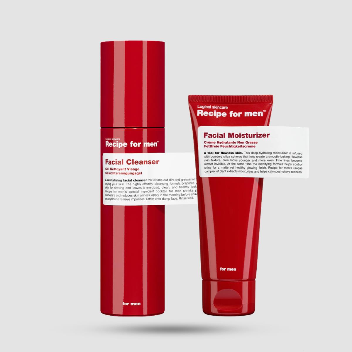 Daily Face Kit Normal Skin Recipe For Men - Ανδρική Περιποίηση - Τεχνολογία Sebustop