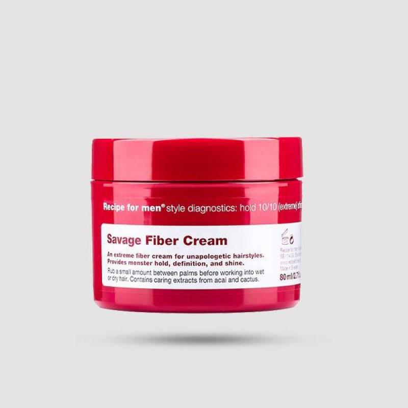 Κρέμα Διαμόρφωσης - Recipe For Men - Savage Fiber Cream 80ml
