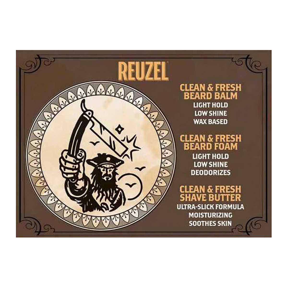Reuzel Beard Balm Clean & Fresh - Aftershave - Ενυδατικό balm με shea butter