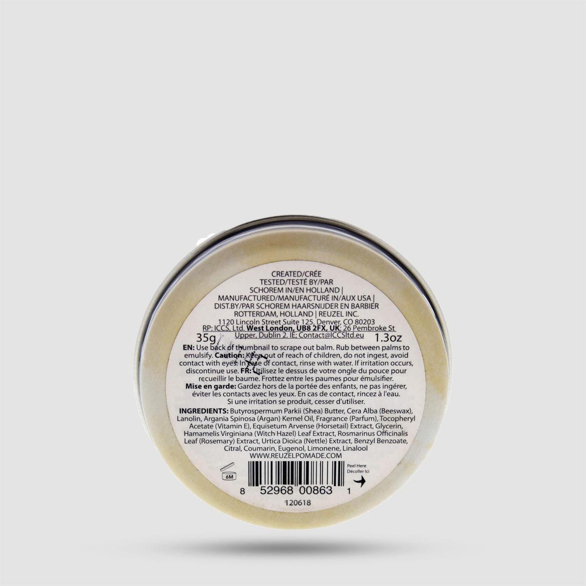 Reuzel Beard Balm Woods & Spice - Aftershave - Ενυδάτωση με Shea Butter & Argan Oil