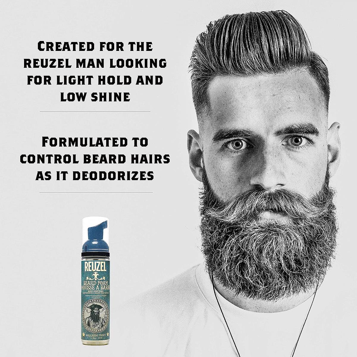 REUZEL beard oil bottle natural grooming
