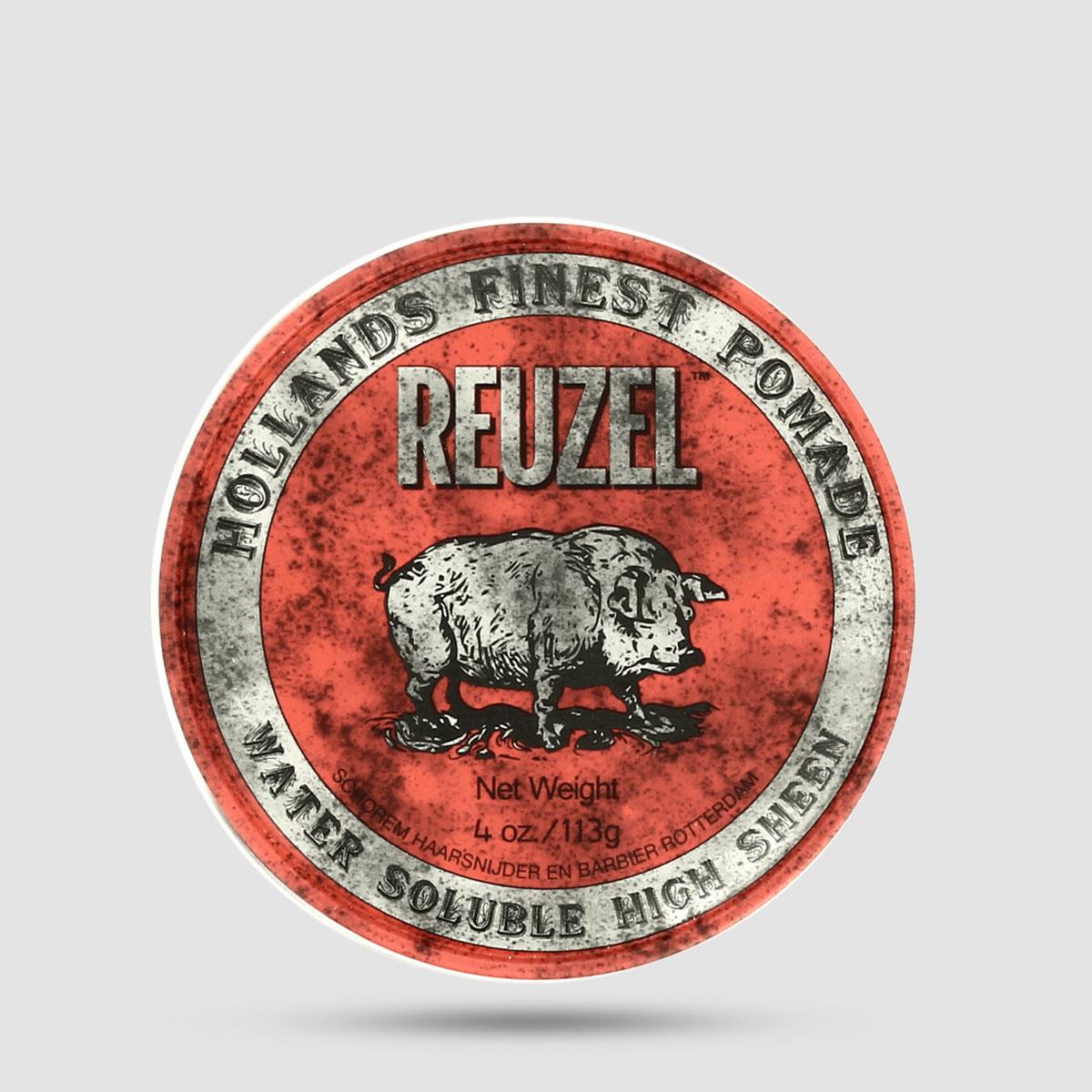 Reuzel Red Pomade - Πομάδα Μαλλιών - Έντονη Λάμψη Μέτριο Κράτημα