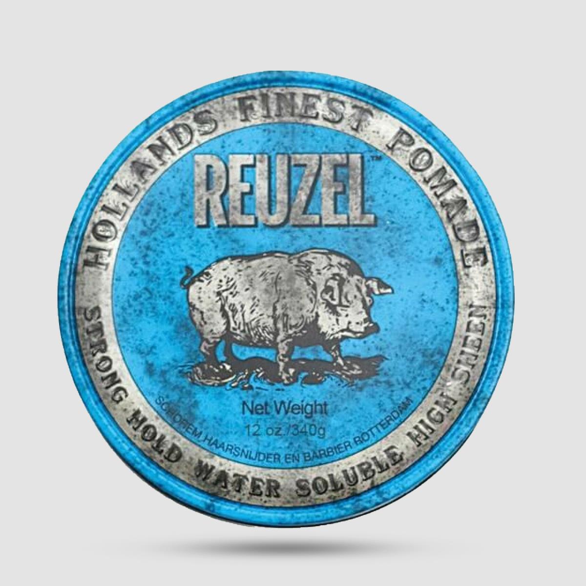 Reuzel Blue Pomade 340g - Πομάδα μαλλιών - Δυνατό κράτημα με έντονη λάμψη