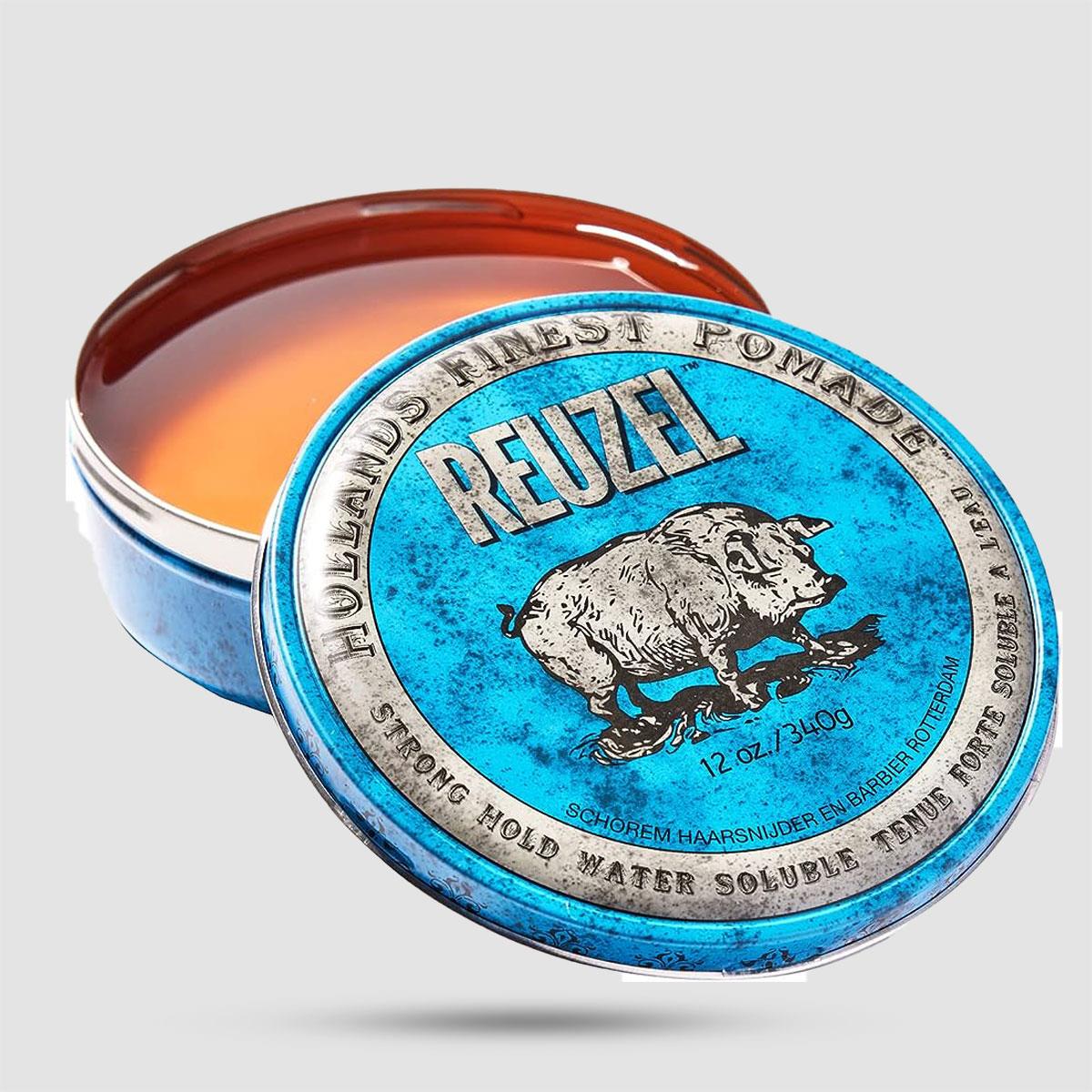 Reuzel Blue Pomade 340g - Πομάδα μαλλιών - Δυνατό κράτημα με έντονη λάμψη