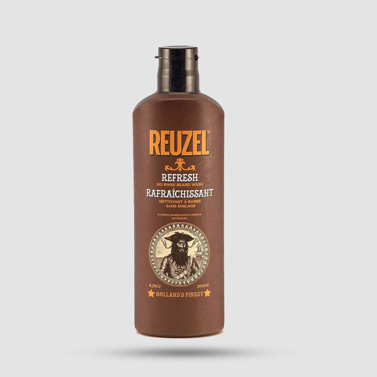 Beard Shampoo Reuzel Refresh No Rinse 200ml - Grooming - Cleansing without water