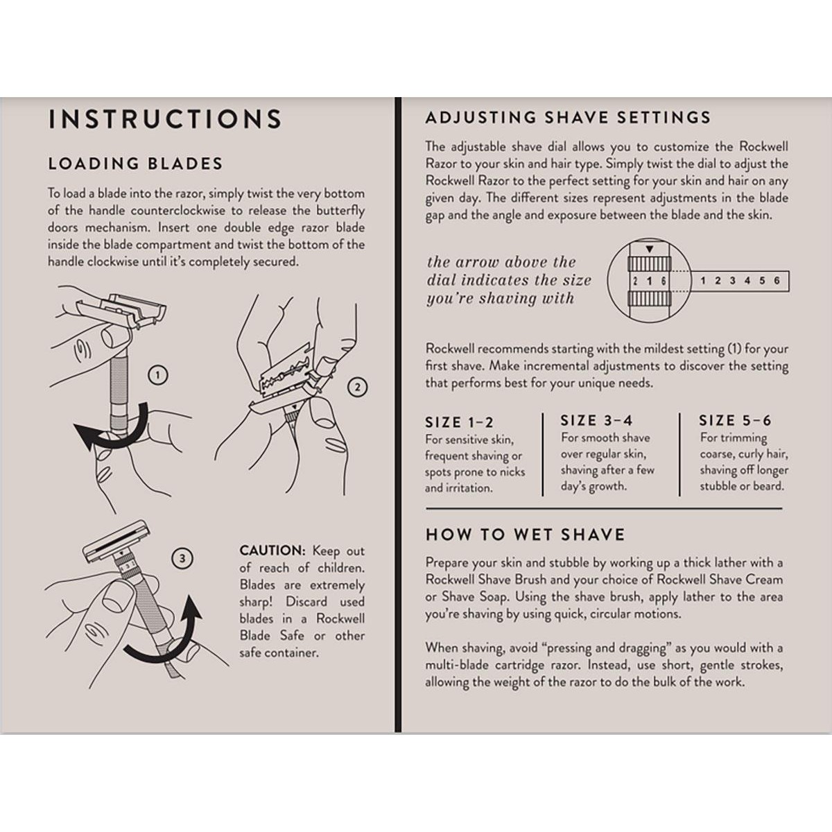 Ξυριστική Μηχανή Rockwell T2 White Chrome - Ρυθμιζόμενη Safety Razor - 6 επίπεδα έντασης
