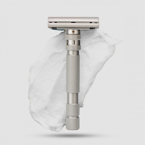 Rockwell T2 Stainless Steel Safety Razor - Adjustable with continuous dial