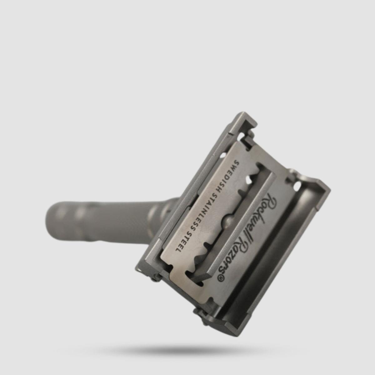 Rockwell T2 Stainless Steel Safety Razor - Adjustable with continuous dial