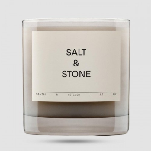 Αρωματικό Κερί Salt & Stone Santal & Vetiver 240g - Grooming - Vegan κερί σόγιας