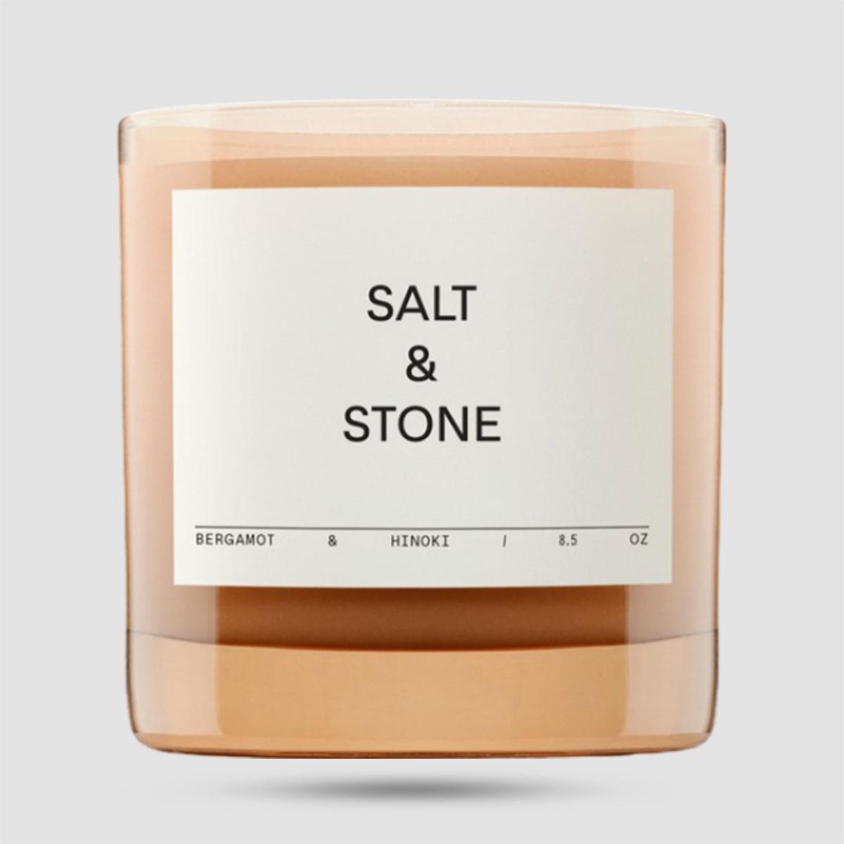 Αρωματικό κερί Salt & Stone Bergamot & Hinoki 240g - Grooming - Vegan κερί σόγιας καρύδας