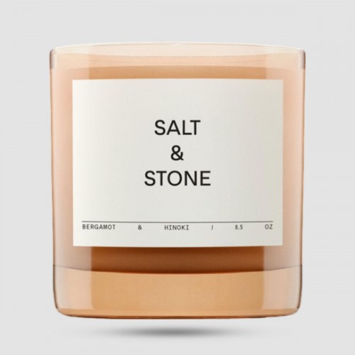 Αρωματικό κερί Salt & Stone Bergamot & Hinoki 240g - Grooming - Vegan κερί σόγιας καρύδας
