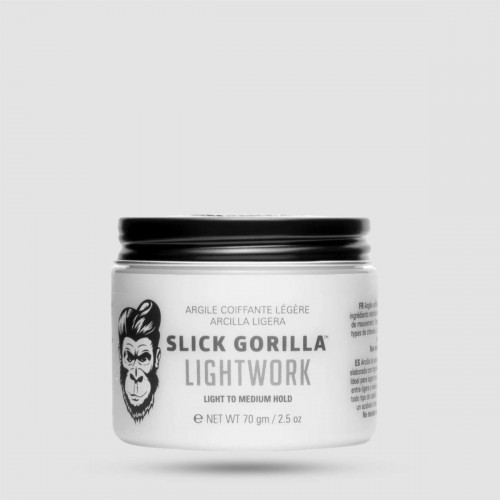 Πηλός Μαλλιών Lightwork Slick Gorilla - Grooming - Ματ φινίρισμα με ελαφριά στήριξη