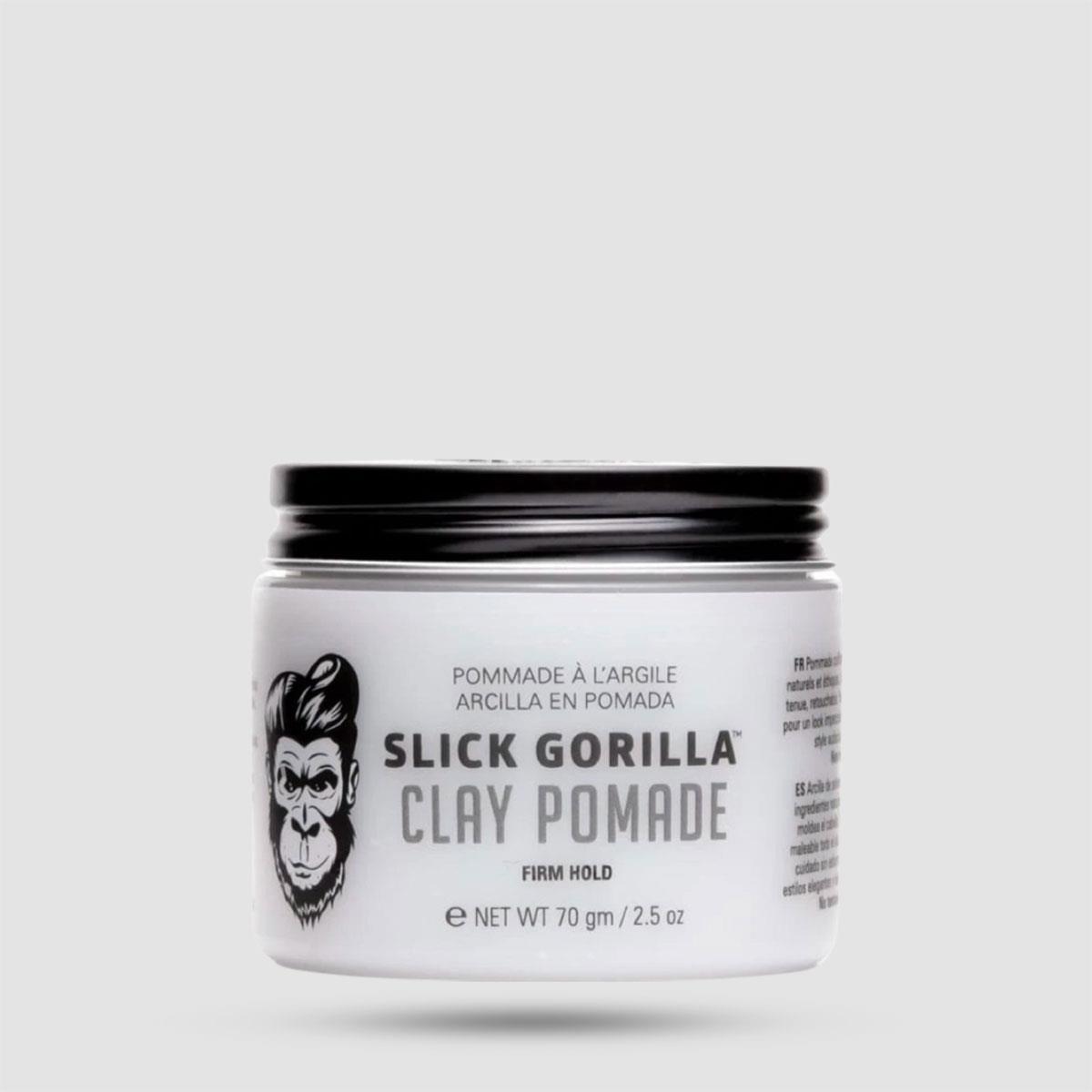 Clay Pomade Slick Gorilla 70g - Πομάδα Styling - Matte finish με δυνατή κράτηση