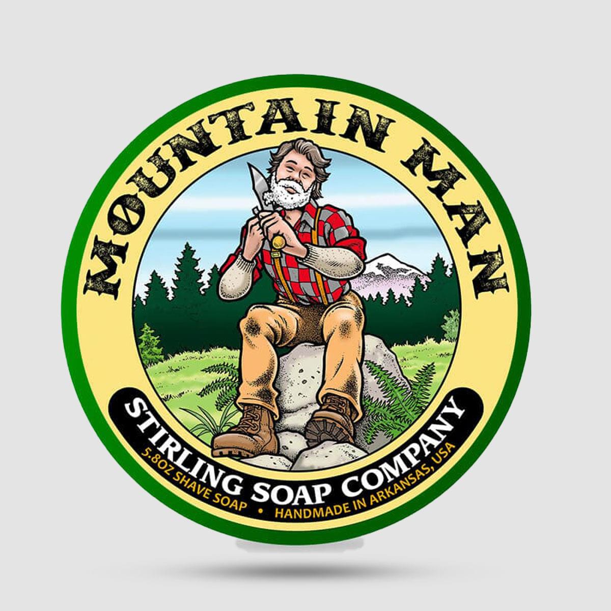 Mountain Man Σαπούνι Ξυρίσματος Stirling Soap Company - Φυσικό προϊόν με beef tallow και shea butter