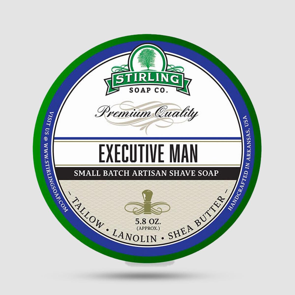Stirling Executive Man σαπούνι ξυρίσματος αμερικανικό χειροποίητο εμπνευσμένο από Creed Aventus