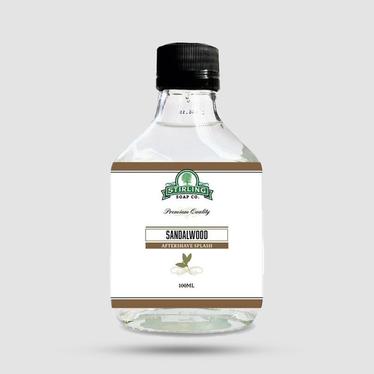 Stirling Sandalwood Aftershave Splash 100ml - Aftershave with witch hazel and aloe