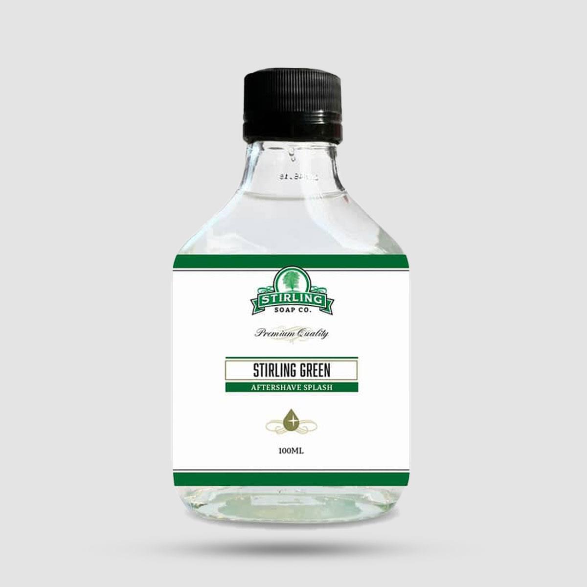 Stirling Green Aftershave Lotion 100ml Stirling Soap Company - After shave lotion with Polo Green fragrance