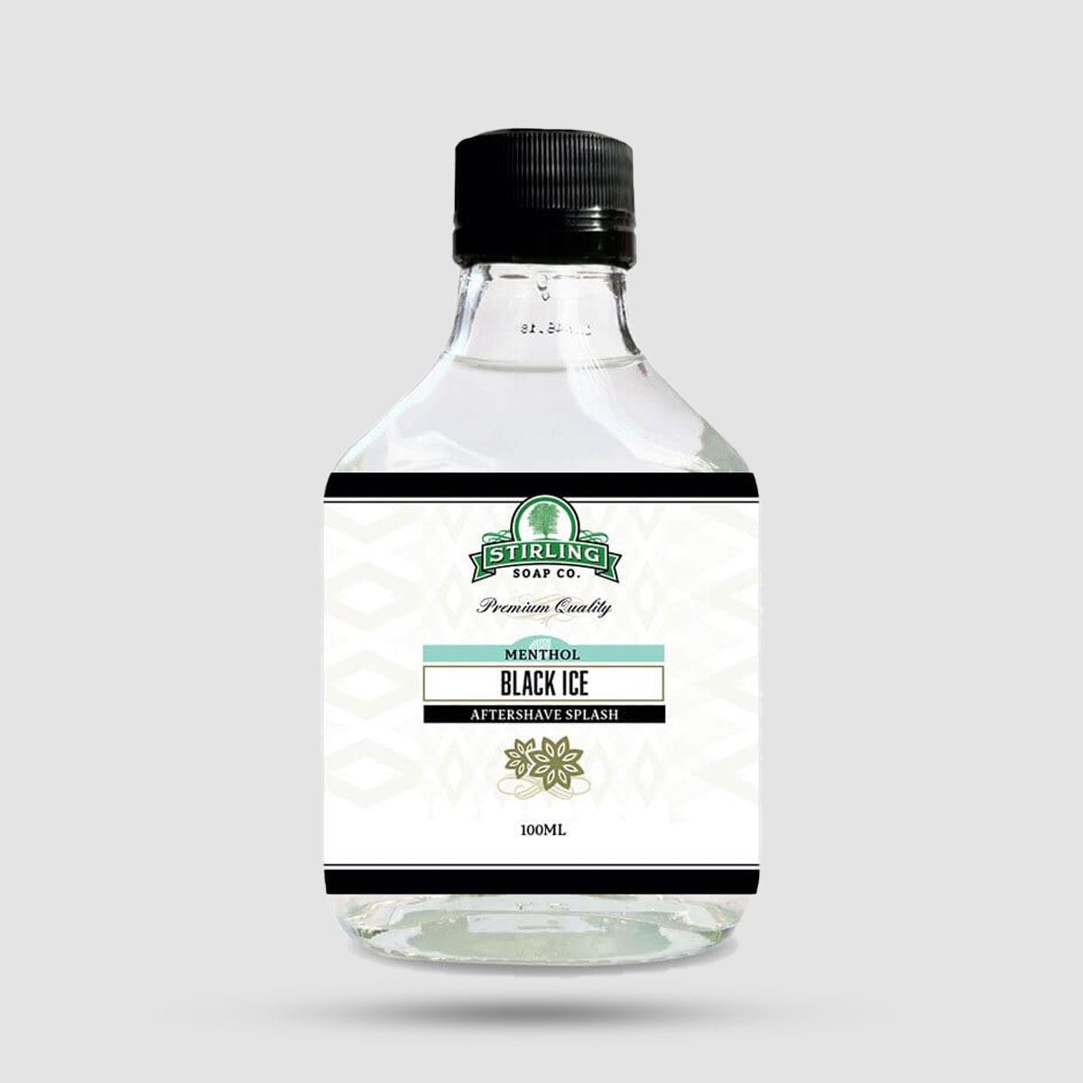 Aftershave Lotion Black Ice Stirling Soap Company - Aftershave με μενθόλη - Δροσιστικό
