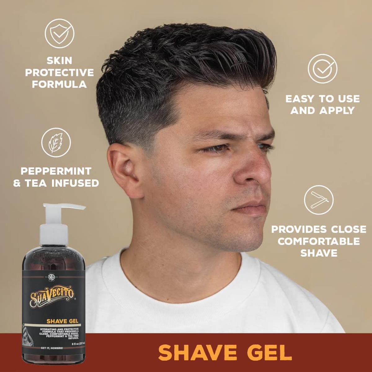 Τζελ Ξυρίσματος Suavecito 237ml - Grooming - Διάφανη φόρμουλα