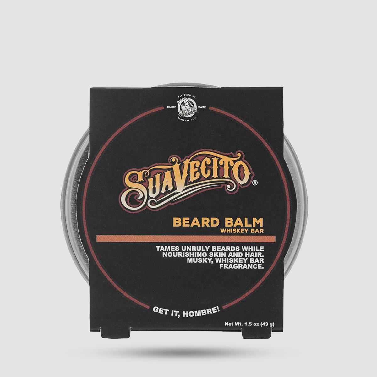 Balm Για Γένια Suavecito Whiskey Bar 57g - Aftershave - Ενυδάτωση και styling γενιών