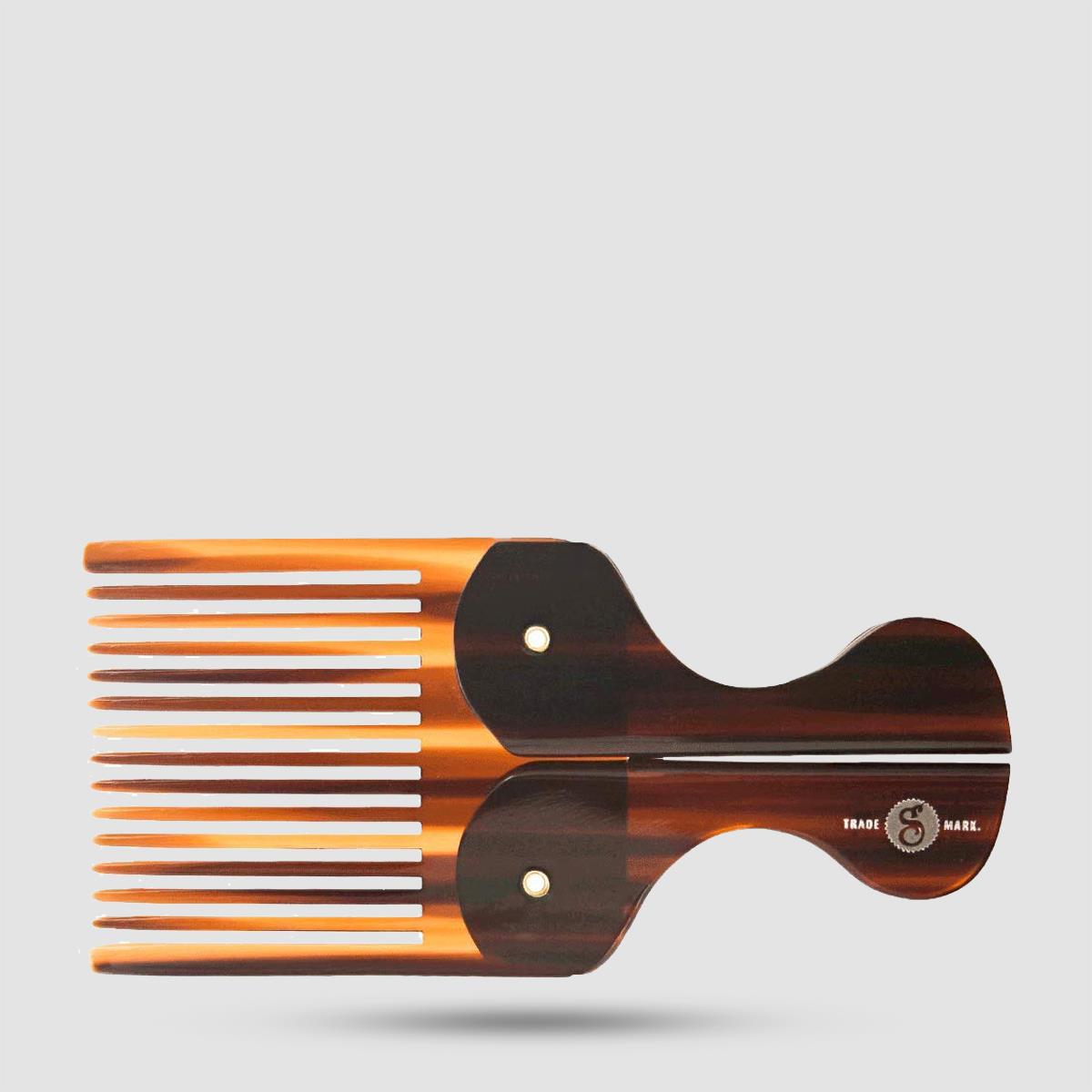 Folding Pocket Beard Comb Suavecito - Αναδιπλούμενη Χτένα Γενειάδας - Zyl Cellulose Acetate