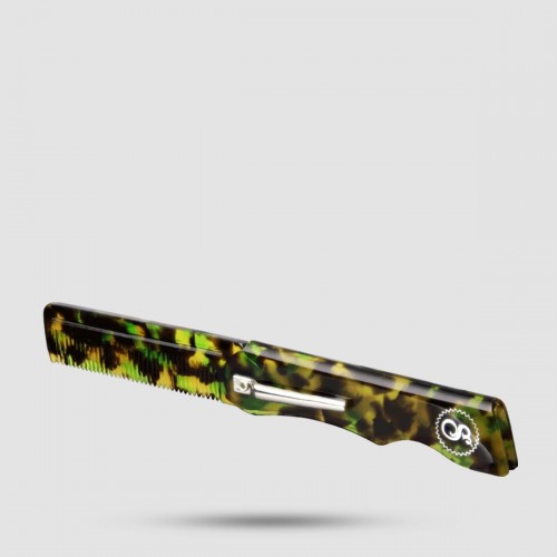 Suavecito Penny Folding Comb - Πτυσσόμενη χτένα grooming - Χειροποίητη από Zyl Cellulose Acetate