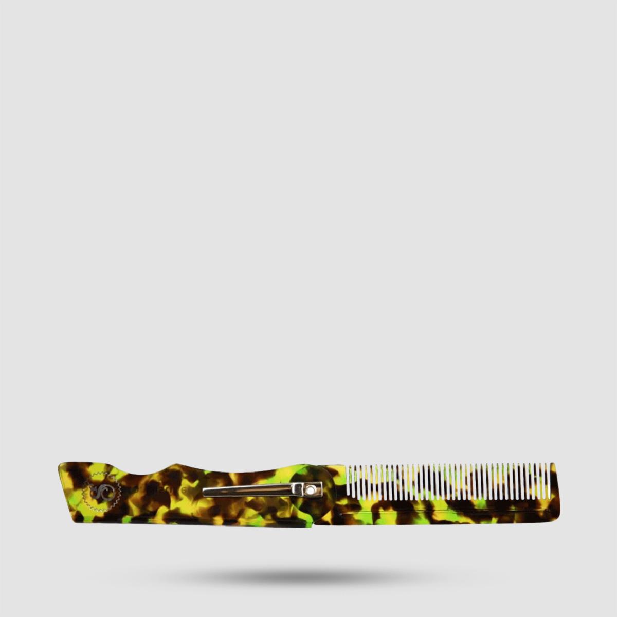 Suavecito Penny Folding Comb - Πτυσσόμενη χτένα grooming - Χειροποίητη από Zyl Cellulose Acetate