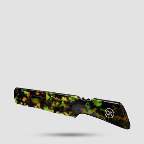 Suavecito Handle Comb Greenstone - Χτένα Grooming - Χειροποίητη από φυτικά υλικά