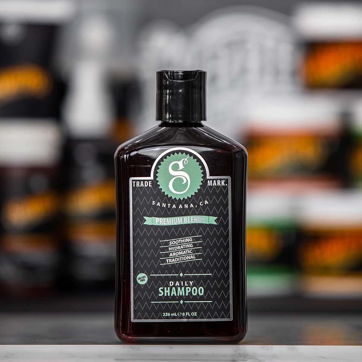 Suavecito Premium Daily Shampoo 236ml - Sulfate-Free Σαμπουάν Μαλλιών με Φασκόμηλο