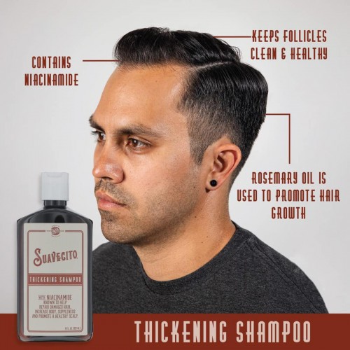Suavecito Thickening Shampoo - Σαμπουάν για όγκο μαλλιών με Niacinamide