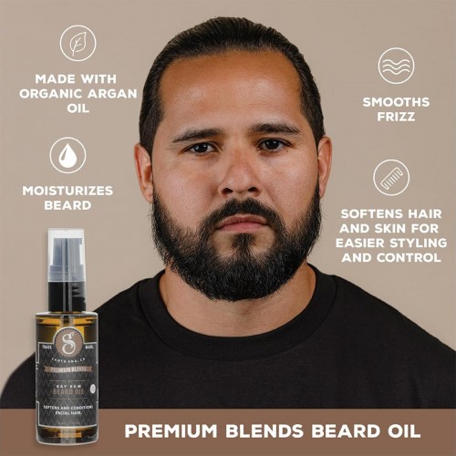 Suavecito Bay Rum beard oil - Grooming - With organic Argan Oil